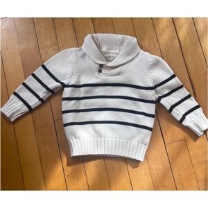 Hope & Henry Organic Cotton Stripe Pullover Sweater Size 12-18 months